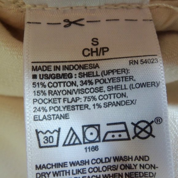 GAP White & Black Striped Mixed Media Denim Button Front Jacket S - Picture 10 of 11